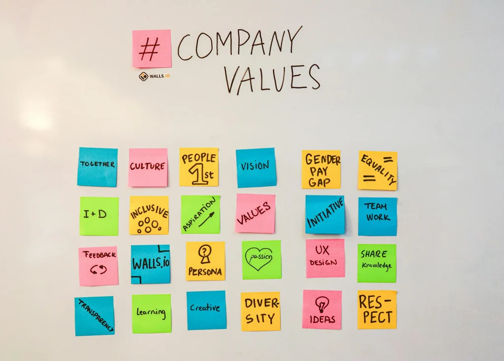 Asking about Company Values